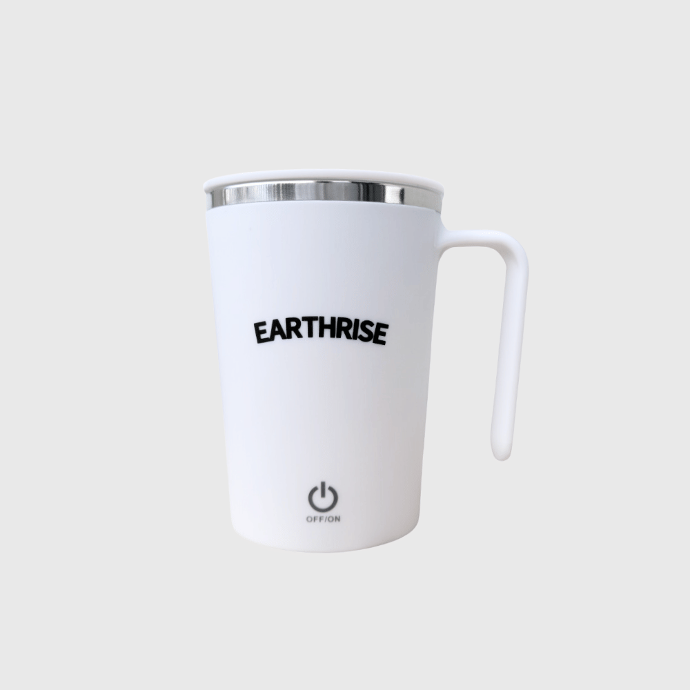 Earthrise Self-Stirring Mug in White
