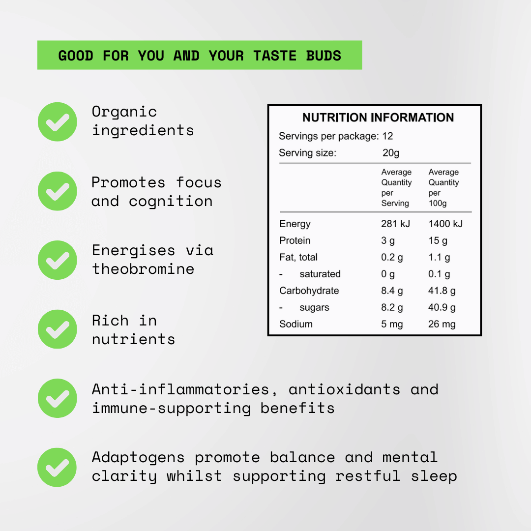 Dark Matter Adaptogenic Hot Chocolate - 12 Servings (240g)