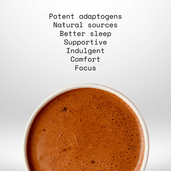 Potent adaptogens, natural sources, better sleep and comfort with focus.